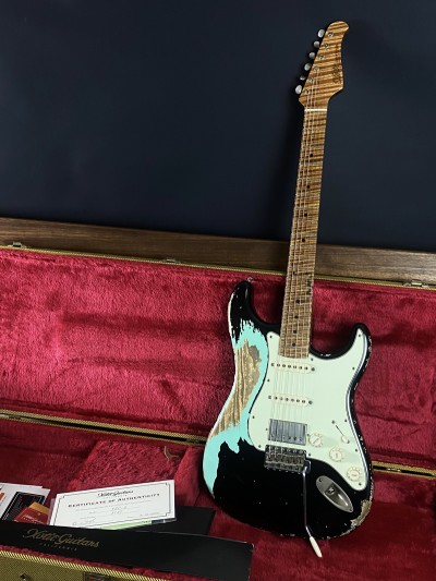Xotic XSC-2 Black over Surf Green Super Heavy Relic